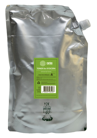 Тонер Cactus CS-TKY-10kg черный пакет 10000гр. для принтера Kyocera Universal (TK100)