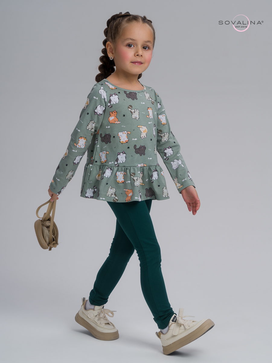 Костюм Алиса SG котята хаки-изумруд