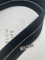 Корсажная лента черная с белой полоской