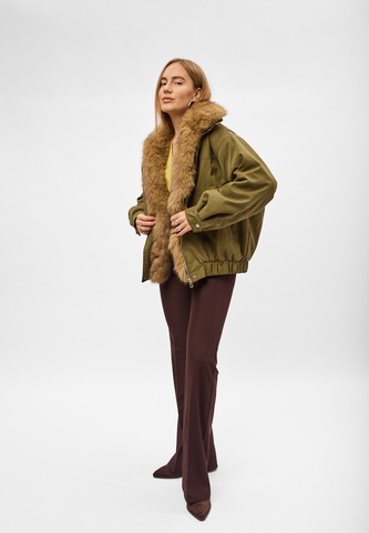 Парка оливковый