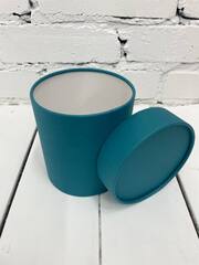 Цилиндр одиночный с завальцовкой, Синий травяной, 12*12 см, 1 шт.