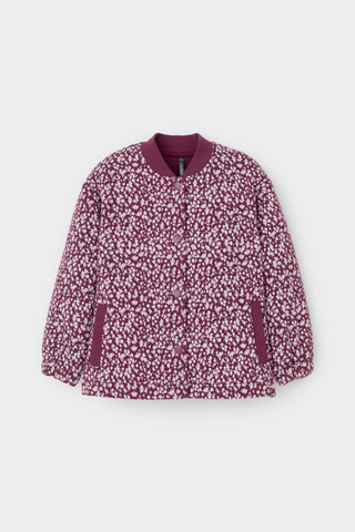 жакет  для девочки  КР 302574/насыщенная клюква,милые цветочки к497