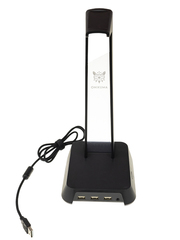 Подставка для наушников с RGB подсветкой и USB выходами