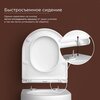 Ceramica Nova UP CN4007 Подвесной унитаз c ультра тонким сидением и крышкой с функцией плавного закрытия, цвет: белый
