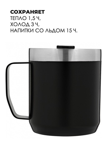 Картинка термокружка Stanley classic mug 0.35l черный - 3