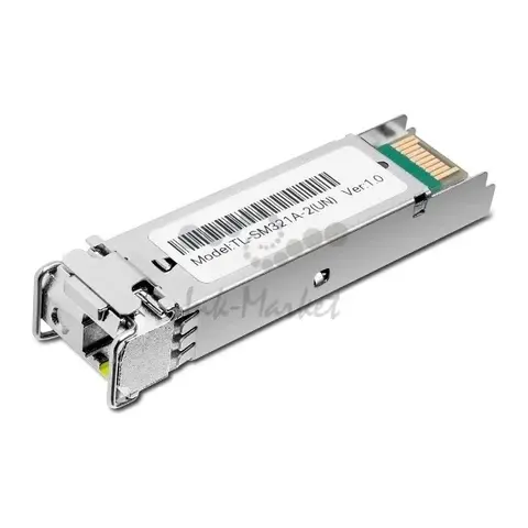 Модуль TP-LINK TL-SM321A 1000Base-BX WDM двунаправленный SFP-модуль, разъём LC, TX:1550нм/RX:1310нм, одномодовый, 10км (030513)