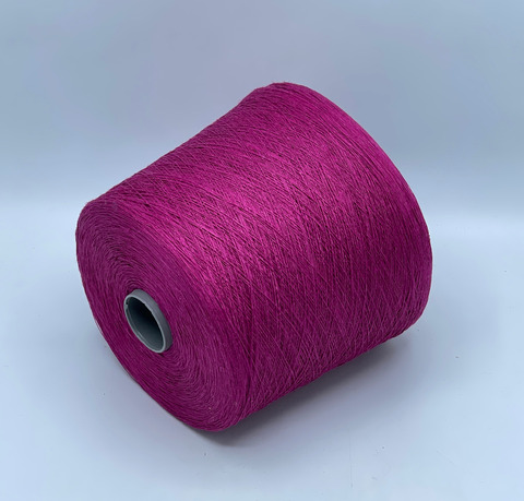 Бобинная пряжа, Linen, 1/960 960м, 100% Лен, Фуксия. 40741