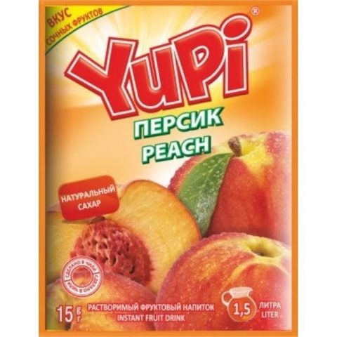 Растворимый напиток Yupi персик 15 г