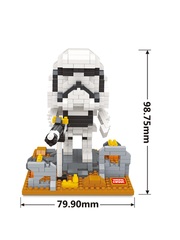 Конструктор Wisehawk & LNO Имперский штурмовик 522 деталей NO. 2405 Imperial Stormtrooper mini blocks