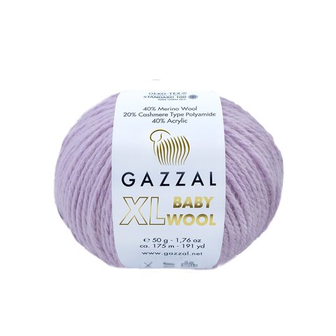 Пряжа Gazzal Baby Wool XL 823 сиреневый