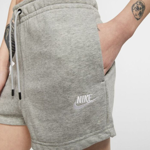 Купить.Женские теннисные шорты Nike Sportswear Essential Short French Terry  W - dark grey heather/white ТЕННИСНЫЙ МАГАЗИН TENNIS-24.RU Москва