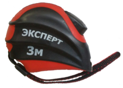 Рулетка "ЭКСПЕРТ" 7103, автоматическая фиксация, обрезиненный корпус, 3м(12шт/120шт)