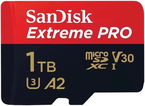 Карта памяти SanDisk 512GB Extreme UHS-I microSDXC 200MB/s + SD Adapter A2 C10 V30