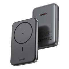 Внешний аккумулятор UGREEN PB561 (25919) 10000  Magnetic Wireless Power Bank, серый космос