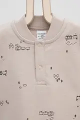 полукомбинезон для новорожденных  К 6528/игрушечные паровозики на кремовом