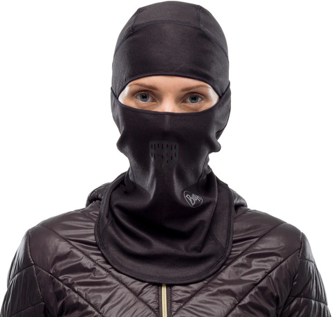 Картинка балаклава Buff balaclava thermonet Solid Black - 1