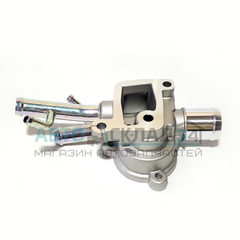 КОРПУС ТЕРМОСТАТА ACCENT DOHC, ELANTRA XD, GETZ ZENITH (К ГБЦ, С ВЫХОДАМИ НА ПЕЧКУ)