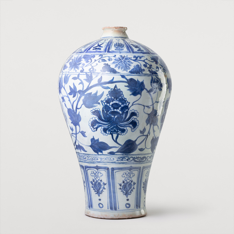 ВАЗА С MEIPING FLORAL BL WH DELAVE