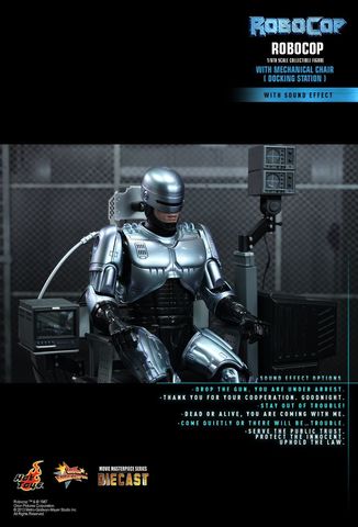 Robocop Movie Masterpiece Series Diecast With Mechanical Chair