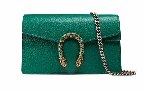 Сумка Gucci Dionysus GG Super Mini зеленый
