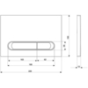 Cersanit 68304 Комплект BRASKO SMART CO DPL EO slim инсталляция VECTOR кнопка ESTETICA пластик белый