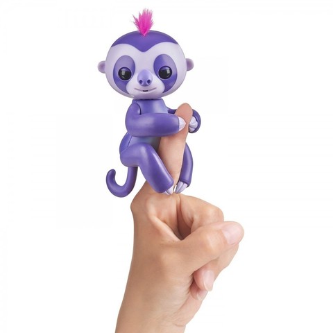 Интерактивный ленивец Fingerlings Мардж фиолетовый