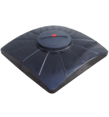 Бак для душа пластиковый плоский STERH 150 л. емкости для душа (85x85x29см;черный) - арт.555115