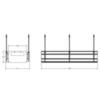 Gessi BINARIO Профиль линейный 1090 мм., для 5 модулей, установка Shift-Fix, цвет Black XL 61012#299