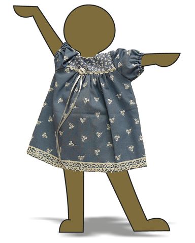 Платье летнее - Демонстрационный образец. Одежда для кукол, пупсов и мягких игрушек.