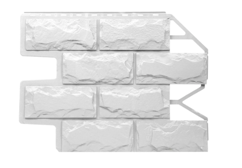 Фасадная панель FineBer Блок, Молочно-белый