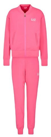 Женский теннисный костюм EA7 Woman Jersey Tracksuit - pink yarrow