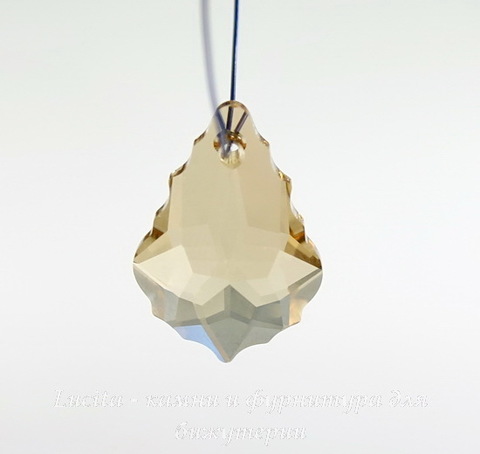 6090 Подвеска Сваровски Baroque Crystal Golden Shadow (22х15 мм)