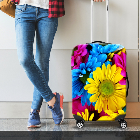 Чехол для чемодана - Цветы
