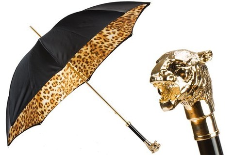 Зонт-трость Pasotti- Golden Tiger Umbrella, Италия.