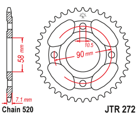 Звезда ведомая JTR272 31