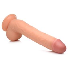 Телесный фаллоимитатор-гигант на присоске Long Logan 10’’ Dildo with Balls - 27,4 см. - 