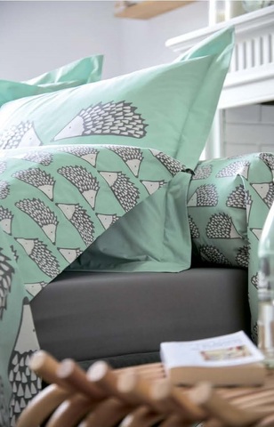 Постельное белье 1.5 спальное Blanc des Vosges Spike Aqua