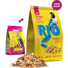 RIO корм для средних попугаев в период линьки 500г