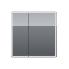 Шкаф зеркальный Dreja Point 80, 99.9034, инфракрасный выключатель, LED-подстветка, розетка, белый