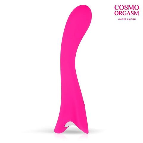Розовый вибратор для G-стимуляции с 9 режимами вибрации - 19,9 см. - Cosmo COSMO ORGASM CSM-23179