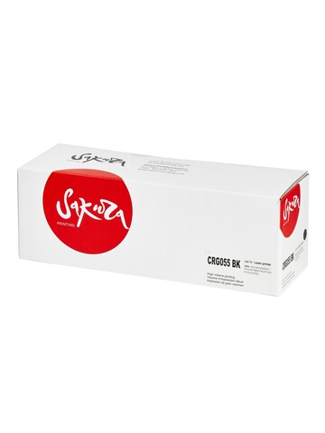Картридж Sakura 055BK (3016C001) для Canon LBP66x/MF742C/MF744C/MF746Cx, черный, 2300 к. (чип без счетчика копий)