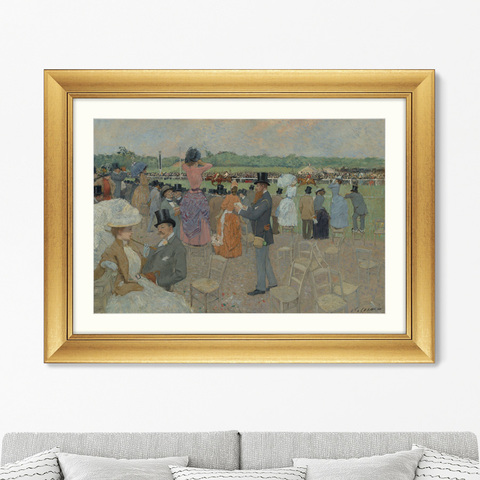 Жан-Луи Форен - Репродукция картины в раме The Races at Longchamp, 1891г.