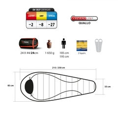 Спальный мешок Trimm Trekking GANT, красный, 185 L