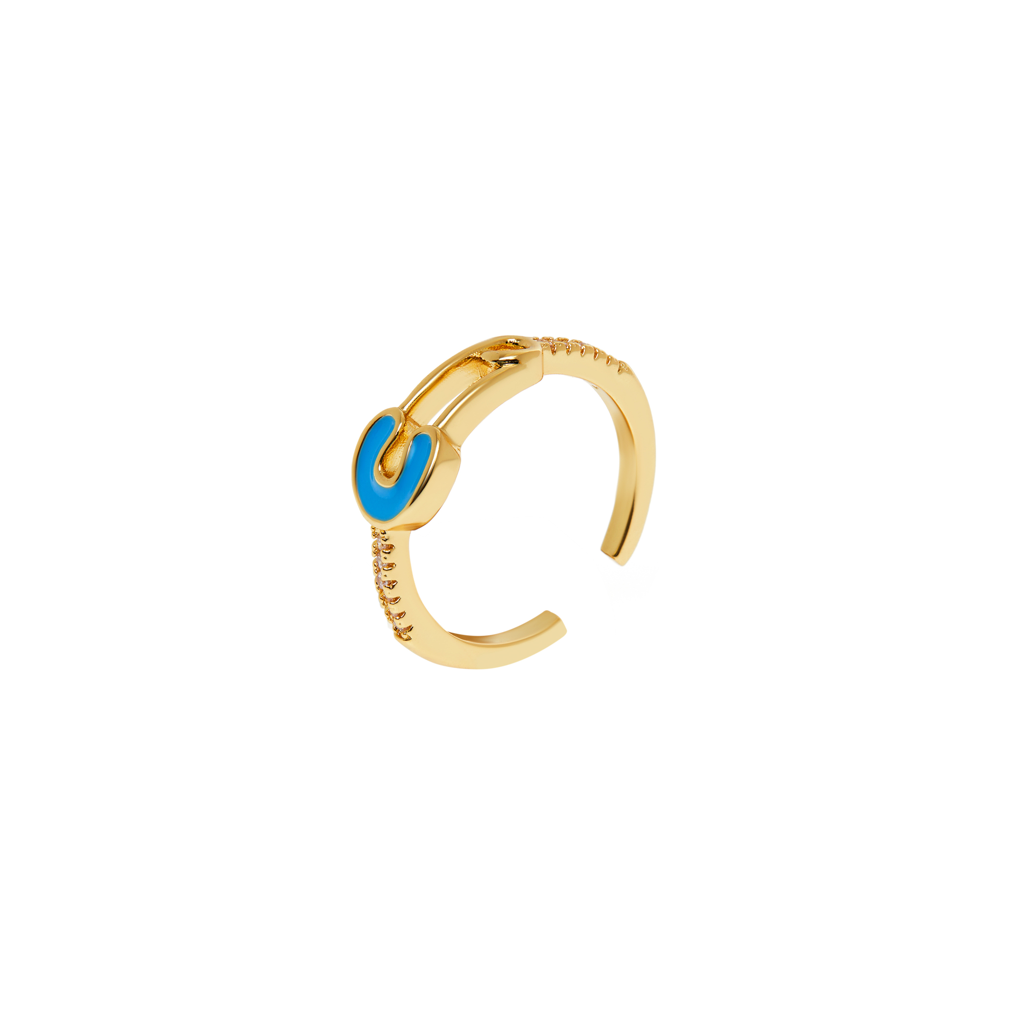 DÉJÀ VU Кольцо Lil' Pin Ring – Blue déjà vu кольцо tetris ring – atlantic