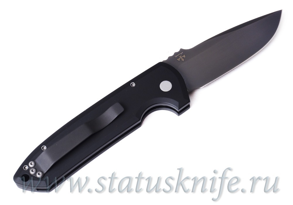 Нож Pro-Tech Rockeye Textured Black Smoky Gray DLC 3V Exclusive