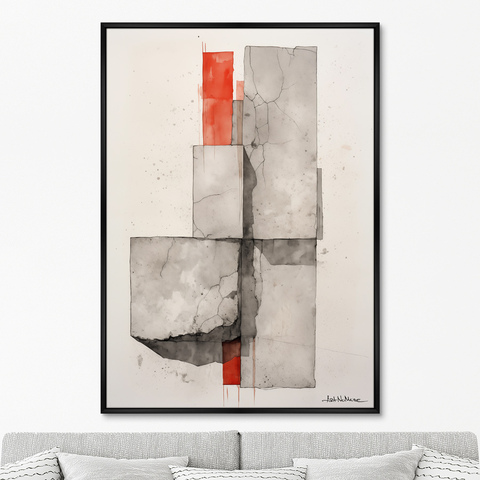 ArtNoMore - Репродукция картины на холсте Shapes and shadows, No 1, 2024г.