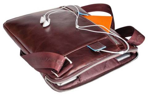 Сумка Piquadro Blue Square, коричневый, кожа натуральная (CA1816B2/MO)