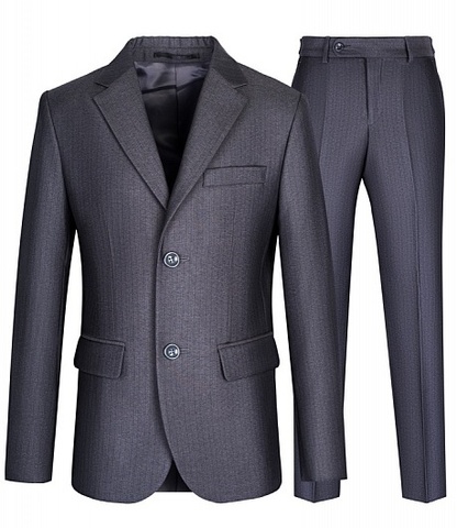 Серый костюм пиджак и брюки STENSER