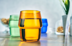 Стакан из янтарного (оранжевого) стекла, 350 мл