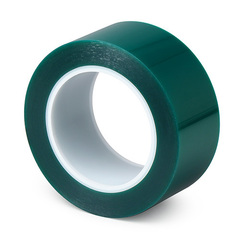 Термостойкая клейкая лента для порошковой окраски Folsen® 06231, зелёная